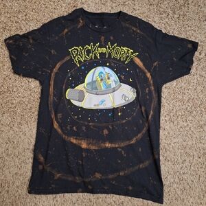 Ripple Junction Rick and Morty Black and Brown T-Shirt